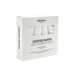 The Organic Company Everyday Stoffserviette, 4 Stück, Naturweiß -Heimstil Angebote Store 1073 200 EverydayNapkin NaturalWhite Packaging