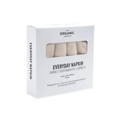 The Organic Company Everyday Stoffserviette, 4 Stück, Steingrau -Heimstil Angebote Store 1073 202 EverydayNapkin Stone Packaging