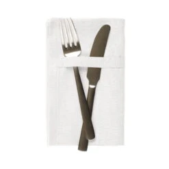 The Organic Company Dinner Serviette, 4 Stück, Weiß -Heimstil Angebote Store 1134 200 Dinner Napkins Natural White Props