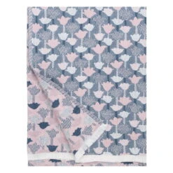 Tulppaani Decke, 130 X 240 Cm, Rosa – Blau