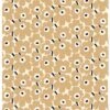 Marimekko Beschichteter Pieni Unikko Stoff, Cremeweiß - Beige - Dunkelblau