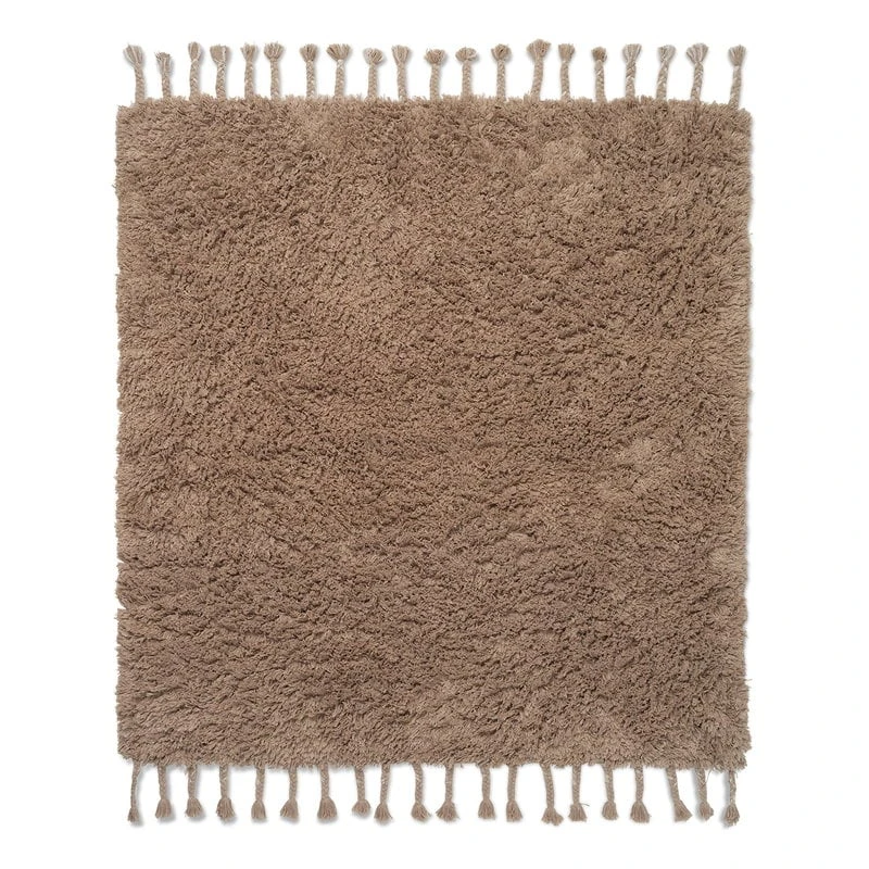 Ferm LIVING Amass Langflor Teppich, 140 X 140 Cm, White Pepper 1 Ferm LIVING Amass Langflor Teppich, 140 X 140 Cm, White Pepper