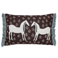 Marimekko Musta Tamma Kissenbezug, 40 X 60 Cm, Braun – Blau