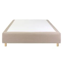 Base Skirt Bettschürze, Stoff Wooly, Sandbeige