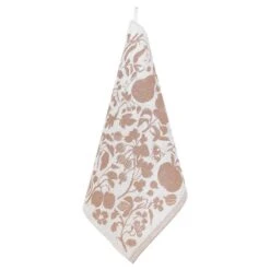 Puutarha Handtuch/Serviette, Weiß - Zimtbraun