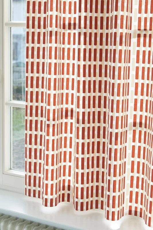 Artek Siena Baumwollstoff, 150 X 300 Cm, Ziegelrot – Sandbeige 3 Artek Siena Baumwollstoff, 150 X 300 Cm, Ziegelrot – Sandbeige – Bild 3