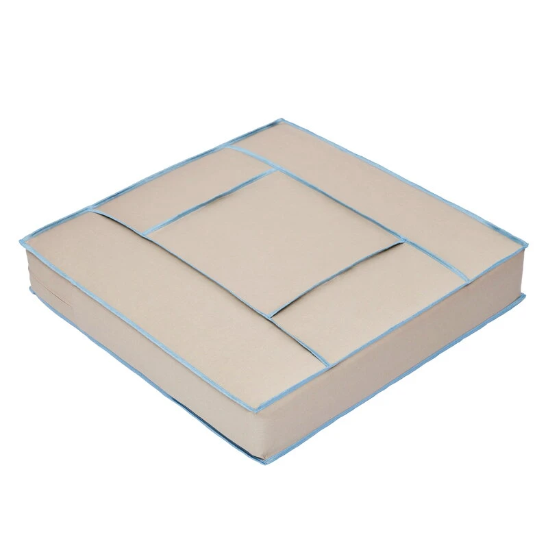 Sitzkissen, 60 X 60 Cm, Beige - Himmelblau 1 Sitzkissen, 60 X 60 Cm, Beige - Himmelblau
