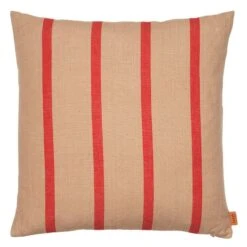 Ferm LIVING Grand Kissen, 50 X 50 Cm, Kamelbraun - Rot