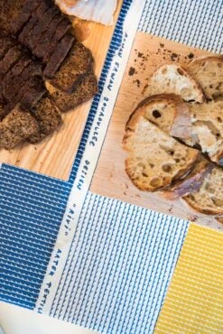 Artek Baumwollstoff Rivi, 150 X 300 Cm, Blau – Weiß -Heimstil Angebote Store Artek Rivi RonanErwanBouroullec 19 photo Sumiyo Ida 1