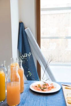 Artek Baumwollstoff Rivi, 150 X 300 Cm, Blau – Weiß -Heimstil Angebote Store Artek Rivi RonanErwanBouroullec 33 photo Sumiyo Ida 1