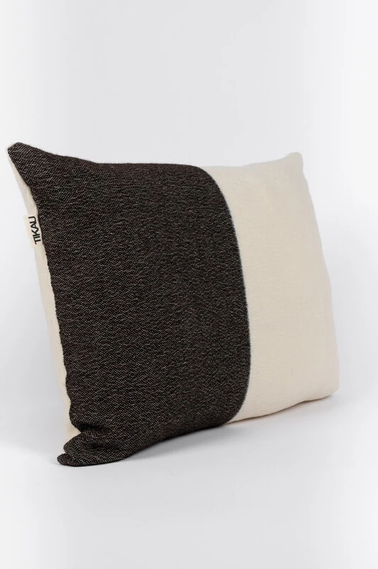 Block Kissen, 45 X 60 Cm, Blau - Schwarz 4 Block Kissen, 45 X 60 Cm, Blau - Schwarz – Bild 4