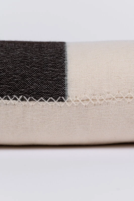 Block Kissen, 45 X 60 Cm, Blau - Schwarz 6 Block Kissen, 45 X 60 Cm, Blau - Schwarz – Bild 6