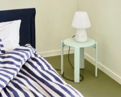 Hay Été Bettdeckenbezug, Mitternachtsblau - Hellgrau -Heimstil Angebote Store Ete Duvet Cover midnight blue and light grey Pao Glass Table Lamp 350 Rey Stool slate blue wb lacquered beech