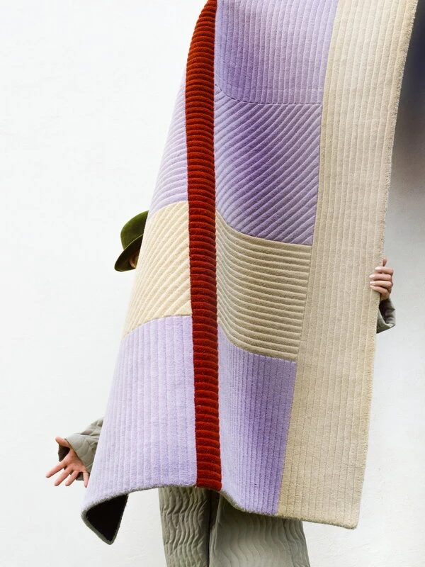 Ametisti Teppich, Beige - Lila 4 Ametisti Teppich, Beige - Lila – Bild 4