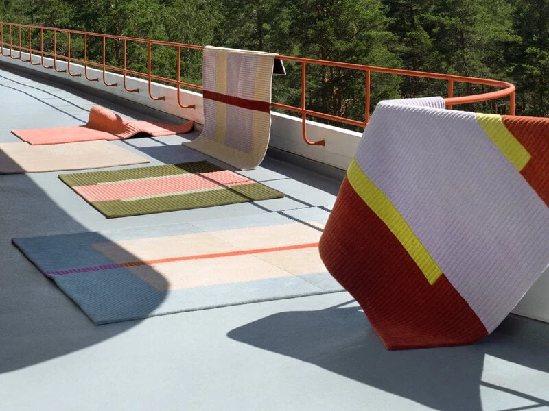 Ametisti Teppich, Beige - Lila 2 Ametisti Teppich, Beige - Lila – Bild 2