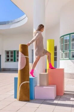 Ruukku Teppich, Gold - Blau -Heimstil Angebote Store Finarte Galleria Ruukku Gold Lightblue mood 3