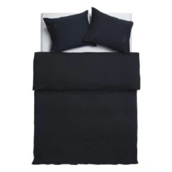 Nude Jersey Kopfkissenbezug, Verwaschenes Schwarz -Heimstil Angebote Store MAGNIBERG NUDE WASHED JERSEY BLACK 020