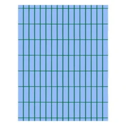 Marimekko Tiiliskivi Stoff, Hellblau - Grün
