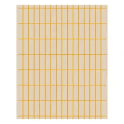 Marimekko Tiiliskivi Baumwoll-Leinen-Stoff, Leinen - Gelb