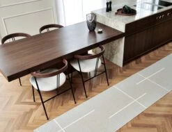 Fred Teppich, 70 x 180 cm, Leinen – Vanille -Heimstil Angebote Store Pappelina fred linen vanilla 1