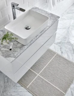 Fred Teppich, 70 x 180 cm, Leinen – Vanille -Heimstil Angebote Store Pappelina fred linen vanilla 2