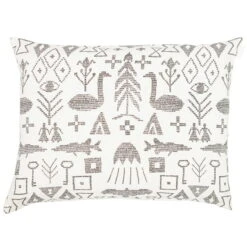 Maailman Synty Kissenbezug, 60 X 80 Cm, Weiß - Schwarz