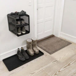 Lines Schuhabtropfschale, L, Schwarz -Heimstil Angebote Store TICA HALLWAY LARGE TRAY 600x