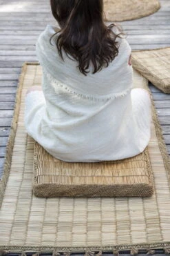 Block Decke 145 X 185 Cm, Einfarbig -Heimstil Angebote Store Throw white