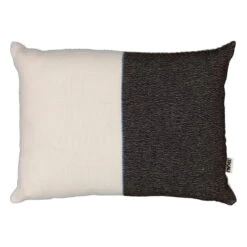 Block Kissen, 45 X 60 Cm, Blau - Schwarz