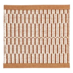 Duo Latua Teppich, Weiß - Kupfer