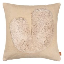 Ferm LIVING Lay Kissen, 50 X 50 Cm, Sandbeige - Cremeweiß