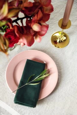 The Organic Company Everyday Stoffserviette, 4 Stück, Dunkelgrün -Heimstil Angebote Store joulu21 Ruoka joulu8