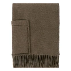 Uni Stola Mit Taschen, Mokka