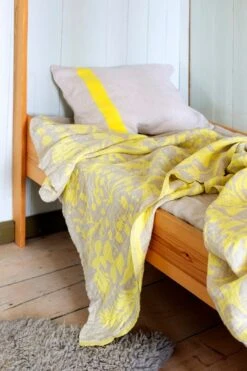 Villiyrtit Tischdecke/Überwurf, 150 x 200 cm, Gelb - Leinen -Heimstil Angebote Store lapuankankurit villiyrtit tablecloth blanket yellow linen 2 0