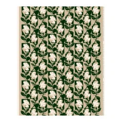 Marimekko Pienet Naatit Baumwoll-Panama-Stoff, Beige - Baumwolle - Dunkelg