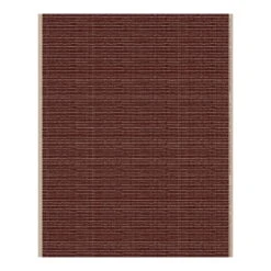 Marimekko Mini Räsymatto Dicker Baumwollstoff, Beige - Burgunderrot