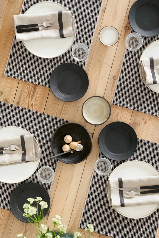 Morning Tischset, 35 X 45 Cm, 4 Stück, Schwarz – Beige 3 Morning Tischset, 35 X 45 Cm, 4 Stück, Schwarz – Beige – Bild 3