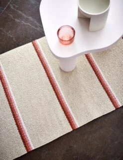 Olle Teppich, 70 X 240 Cm, Ziegelrot - Cremeweiß -Heimstil Angebote Store pappelina olle brick closeup creative